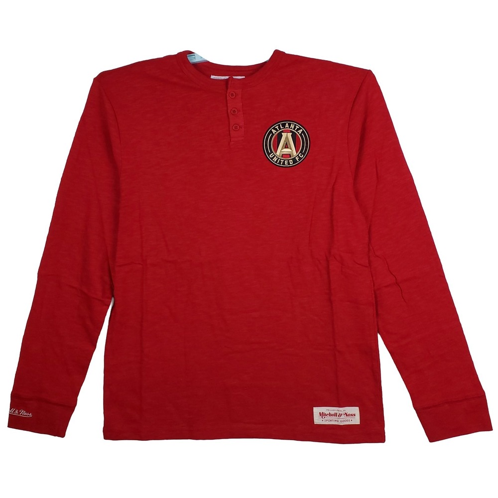 Atlanta United Mitchell &‎ Ness MLS Large Longsleeve Shirt Embroidery Logo NWT